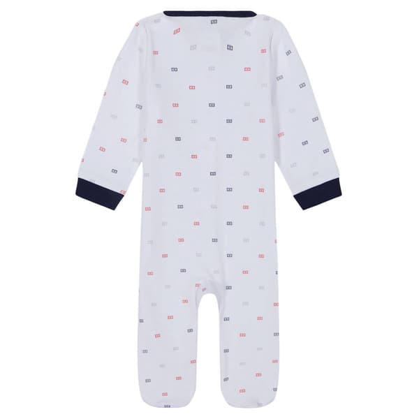 Baby Unisex &#40;NB-9M&#41; Tommy Hilfiger Emblem Footed Pajamas