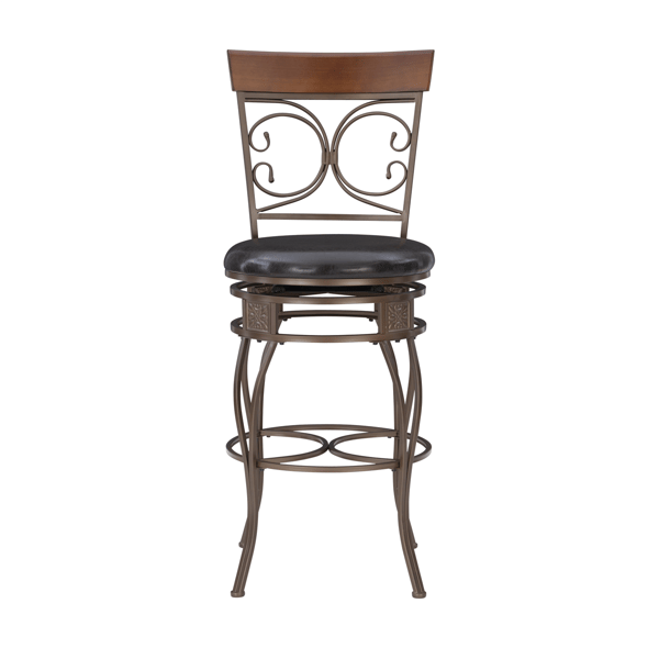 Linon Home Decor Bria Dark Bronze Big & Tall Barstool