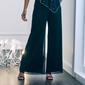 Womens MSK Chiffon Mesh Wide Leg Pants - image 1