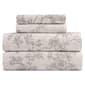 Kathy Ireland 100% Turkish Cotton Flannel Grey Toile Sheet Set - image 1