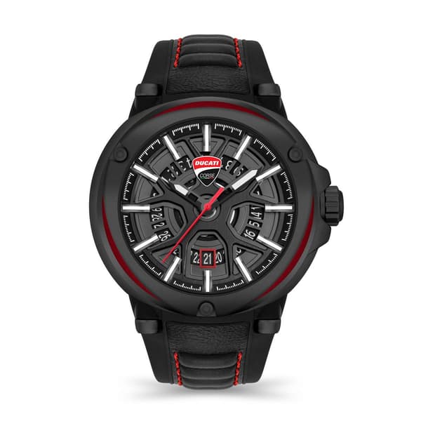 Mens Ducati Corse Partenza Black Band/Dial Watch-DTWGN0000101 - image 