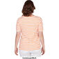Womens Ruby Rd. Must Haves II Knit Stripe Tee - image 2
