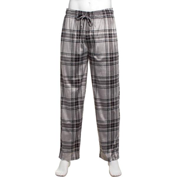 Mens Preswick & Moore(R) Light Grey Silk Fleece Pajama Pants - image 