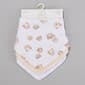 Baby Unisex Elephant and Castle 3pk. Bear Bandana Bibs - image 1