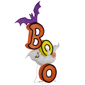 Northlight Lighted Bat and Ghost "BOO" Halloween Decoration - image 4
