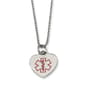 Mens Gentlemen's Classics&#40;tm&#41; Heart Shaped Medical Pendant Necklace - image 1