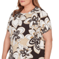 Plus Size Alfred Dunner Detail Driven Floral Stained Glass Blouse - image 5