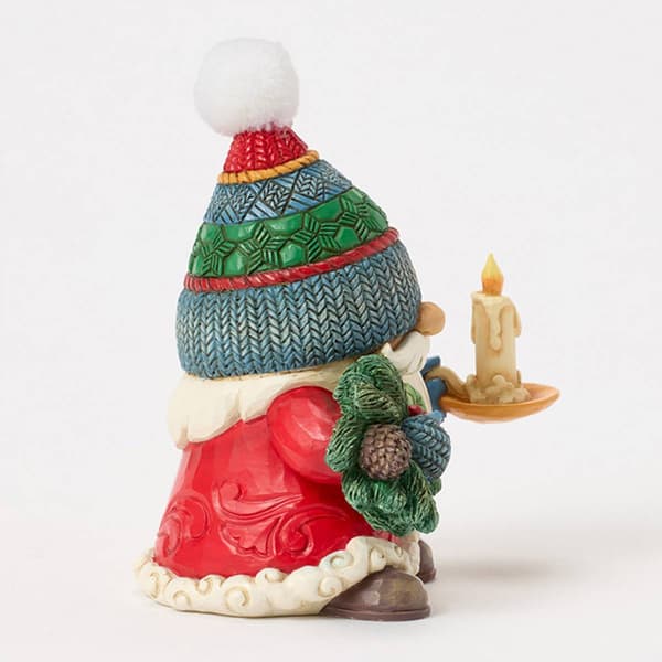 Jim Shore Gnome Chamber Candle Christmas Figurine
