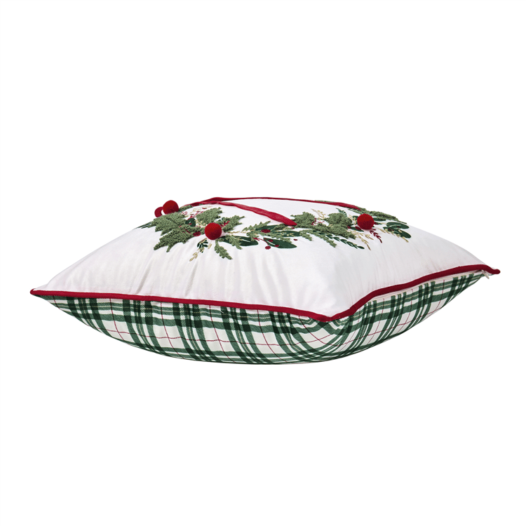 Hallmark Wreath Holiday Decorative Pillow - 18 x 18