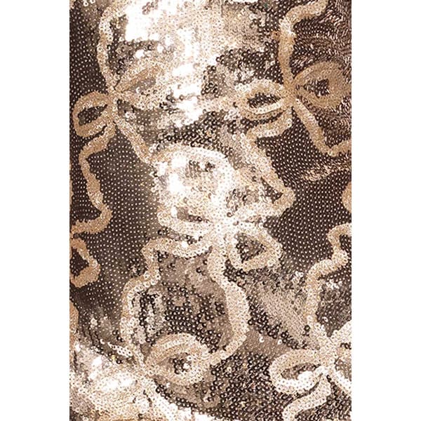 Juniors Blondie Nites Bow Pattern Sequin Slip Sheath Dress