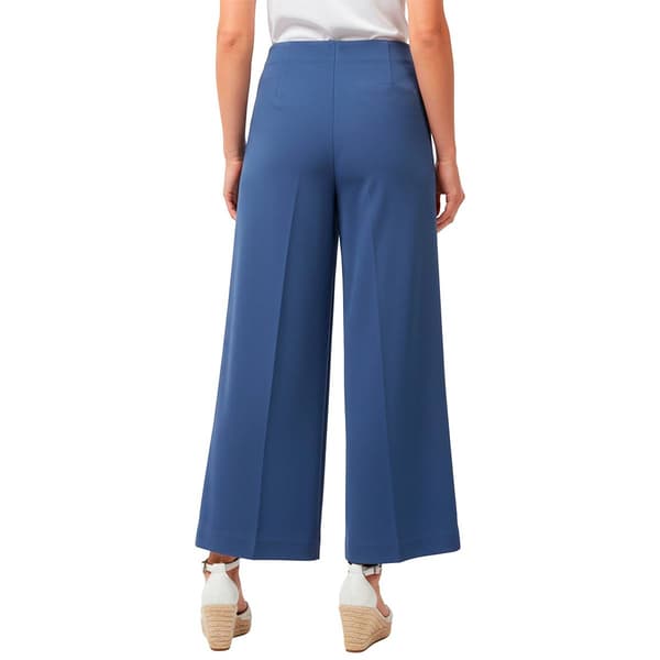 Womens AK Anne Klein Pull On Seam Wide Leg Crop Dress Pants