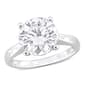Sterling Silver 3 1/2ctw. White Moissanite Solitaire Ring - image 1