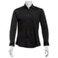 Mens Tom Baine Fitted Nylon Performance Long Sleeve Dress Shirt - image 1