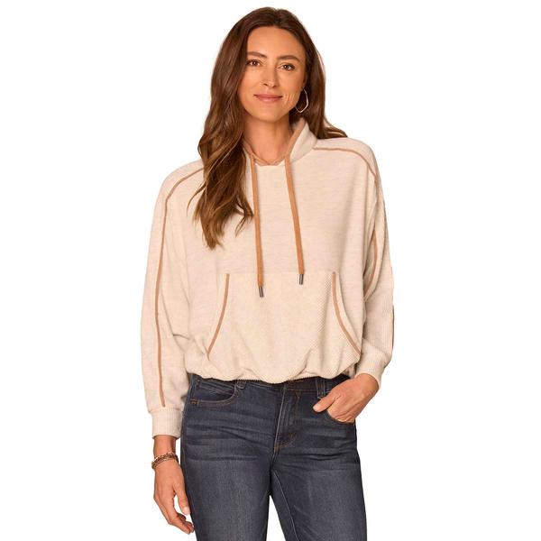 Womens Democracy Long Sleeve Bubble Hem Sweatshirt - image 