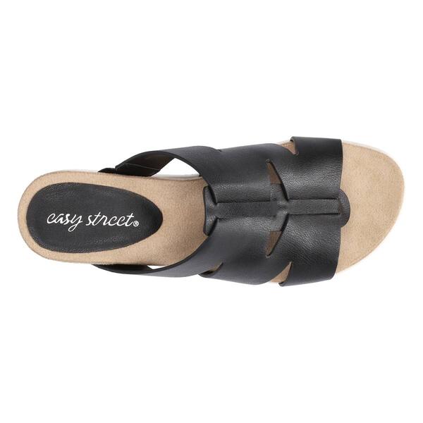Womens Easy Street Mauna Wedge Slide Sandals