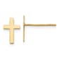 Gold Classics(tm) 14kt. Gold Polished Cross Stud Earrings - image 1