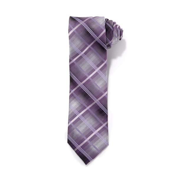 Mens Christian Aujard Shaded Plaid Tie