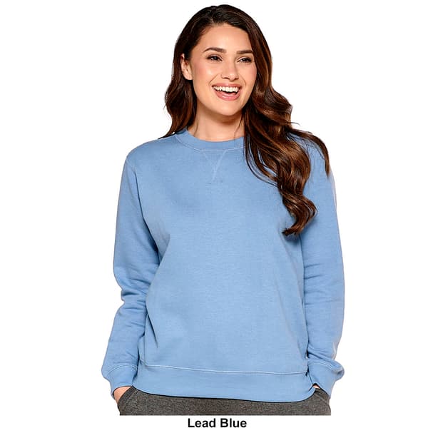 Womens Starting Point Ultrasoft Fleece Crew Neck Sweatshirt