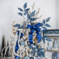 Northlight Magnolia Blue Flower Clip-On Christmas Ornament - image 3