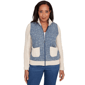 Petites Alfred Dunner Sunset Canyon Sweater Ribbed Quilted Jacket - image 1