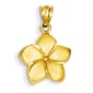 Gold Classics(tm) 14kt. Gold Plumeria Floral Pendant - image 1