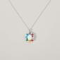 Splendere Rainbow Created Opal & Cubic Zirconia Necklace - image 1