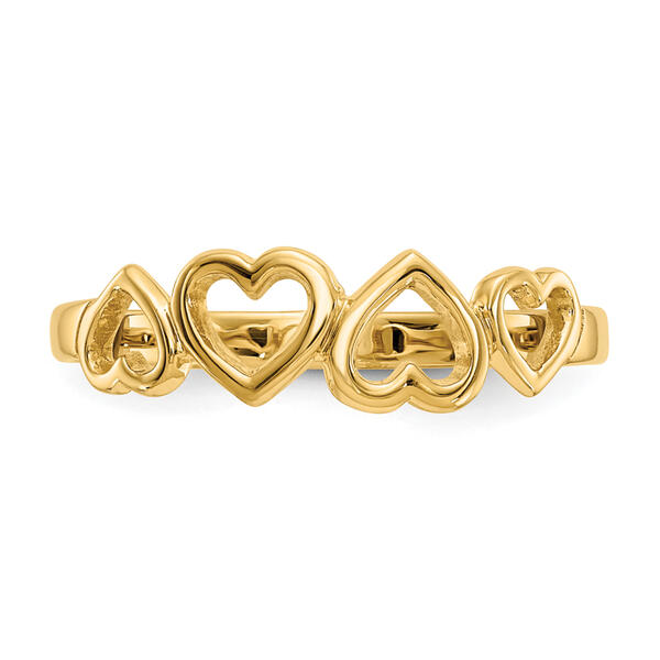 Gold Classics&#8482; 14kt. Yellow Heart Ring