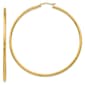 Gold Classics&#40;tm&#41; 14kt. Gold Diamond Cut 60mm Hoop Earrings - image 1