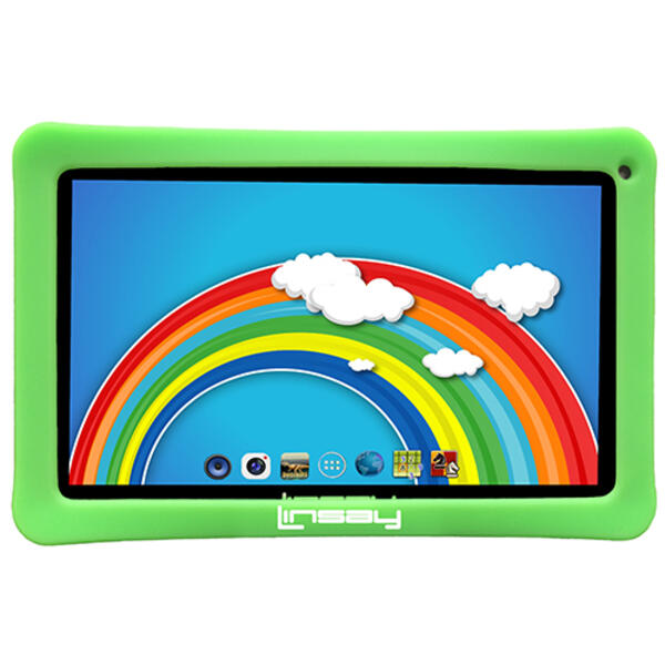 Kids Linsay 10in. Quad Core Tablet With Defender Case - image 