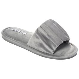 Womens Ellen Tracy Ruched Slide Slippers