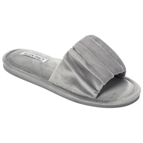 Womens Ellen Tracy Ruched Slide Slippers - image 