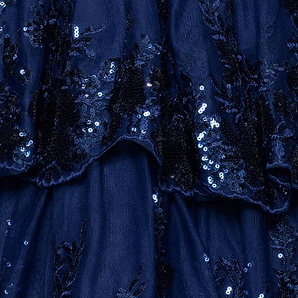 Juniors Blondie Nites Glitter Double Tier Corset Skater Dress