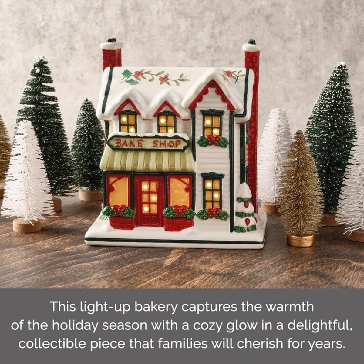Pfaltzgraff® Winterberry Village Bakery with LED Light