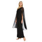 Womens R&M Richards Sheer Cape Overlay Gown - image 1