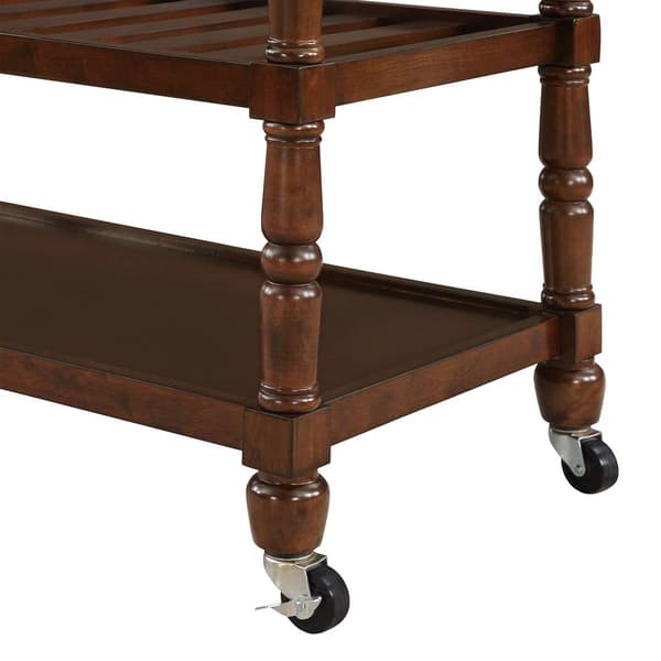 Convenience Concepts 3-Tier Butcher Block Kitchen Cart