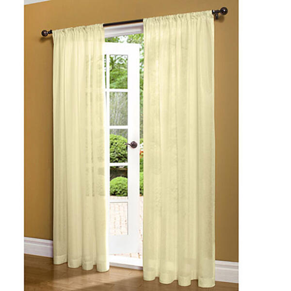 Weathershield Sheer Curtain Panel - Ivory - image 