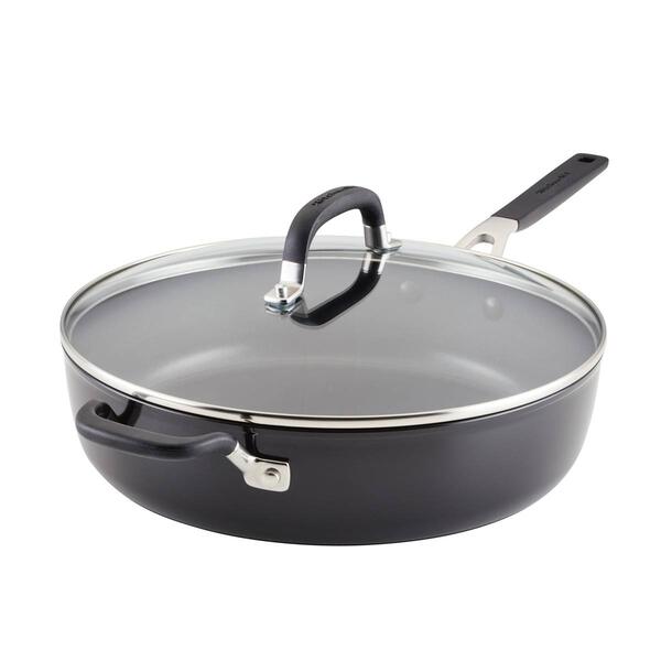 KitchenAid Hard Anodized Nonstick Saute Pan with Lid - 5-Quart - image 