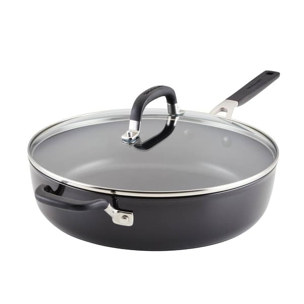 KitchenAid Hard Anodized Nonstick Saute Pan with Lid - 5-Quart - image 