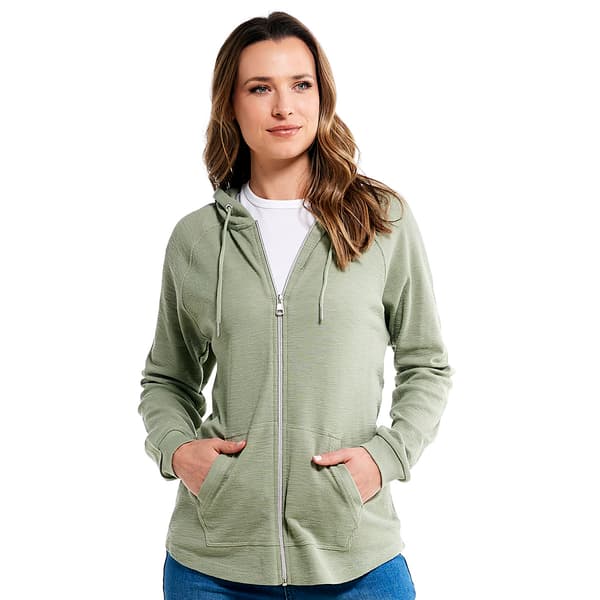 Petite Architect&#40;R&#41; Waffle Knit Zip Front Hoodie - image 