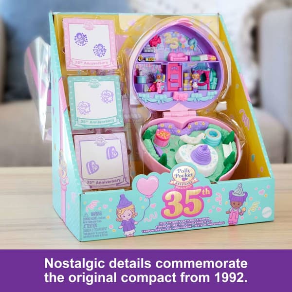 Polly Pocket 35th B-Day Party Time Stamper