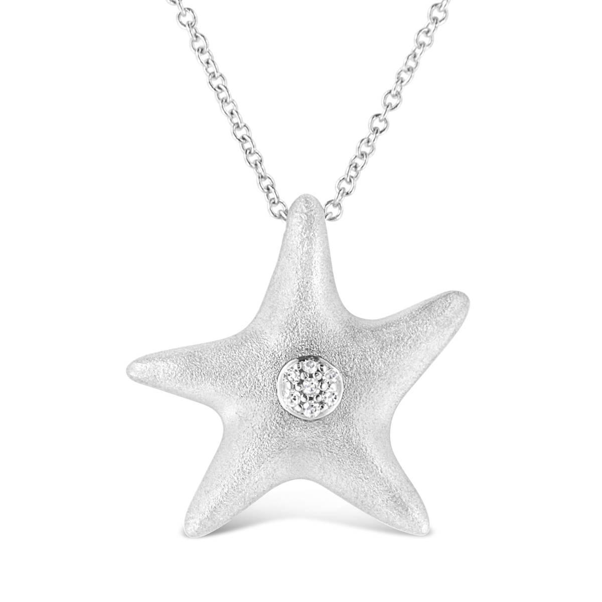 Haus of Brilliance Diamond Accent Starfish Pendant