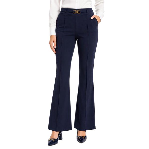 Juniors A. Byer Scuba Buckle Front Seam Dress Pants