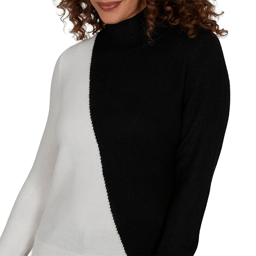 Womens Skye’s the Limit Fashion Essentials Color Block Sweater