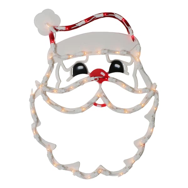 Northlight Seasonal Santa Claus Window Silhouette 17.5 in.