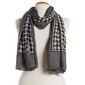 Womens Renshun Houndstooth Oblong Silk Scarf - image 1