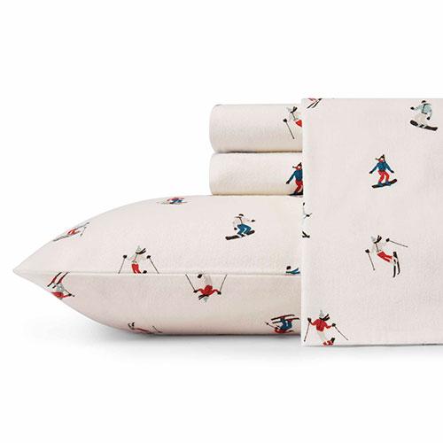 Eddie Bauer Ski Slope 160 Thread Count Flannel Sheet Set