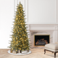 Puleo International 7.5ft. Pre-Lit Slim Linden Fir Christmas Tree - image 2