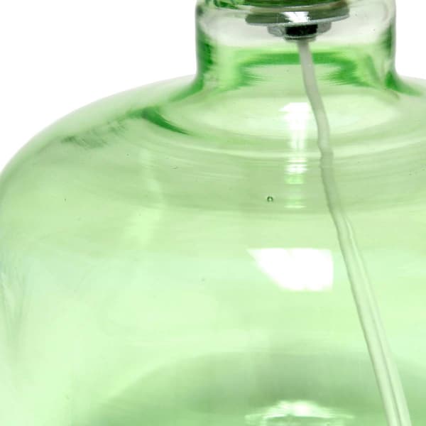 Simple Designs 13.7in. Glass Table Lamp
