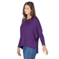 Womens 24/7 Comfort Apparel Oversized Long Sleeve Dolman Top - image 2