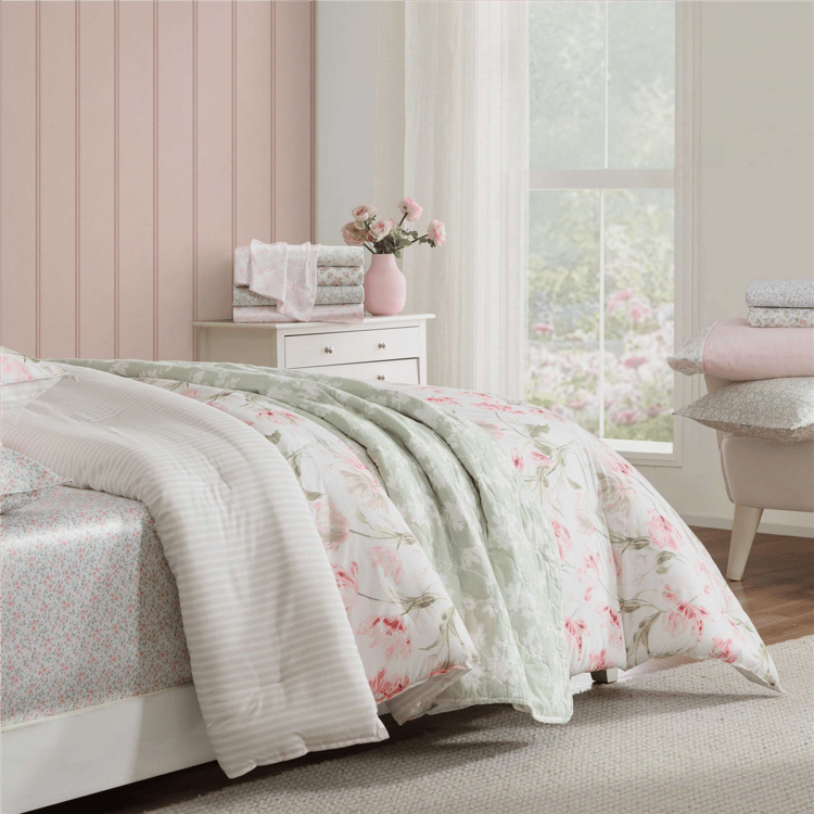 Laura Ashley® Bonnie Cotton Percale Sheet Set